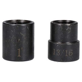 AB Tools 2pc 1/2" Drive Locking Wheel Nut Socket Remover Set (19-26mm)