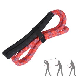 Golf Swing Training Aid Posture Corrector Warm-up ,Golf Swing Practice Rope for All level Golfers Improve Temple Speed Golf Training Equipment for Arm Strength Golf Swing Trainer for Golfer (Red)