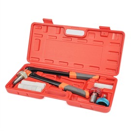 iCrimp PEX Expansion Tool Kit with 1/2'', 3/4'', 1'' Auto Rotation Expansion Head, Expansion Sleeve Rings, PEX Tubing Cutter for Uponor Wirsbo ProPEX, PowerPEX PEX Fittings