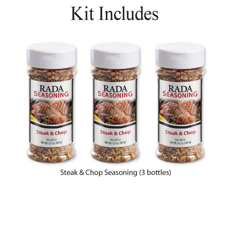 RADA 3 Pack Gluten Free Steak & Chop Seasonings