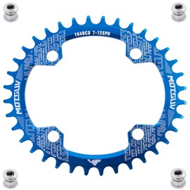 YBEKI 40T 42T 44T 46T 48T 50T 52T Round Bicycle Chainring, Narrow Width Chainrings 104 BCD for Road Bike Mountain Bike BMX MTB