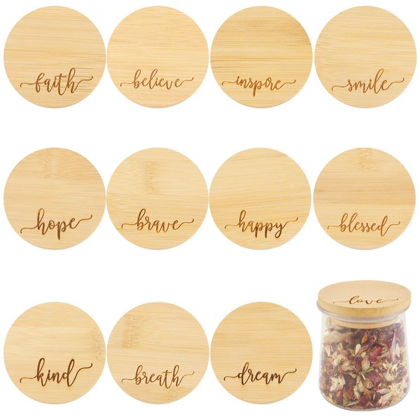Tessco 12 Pieces Yogurt Jar Lids Inspirational Yogurt Bamboo Lids