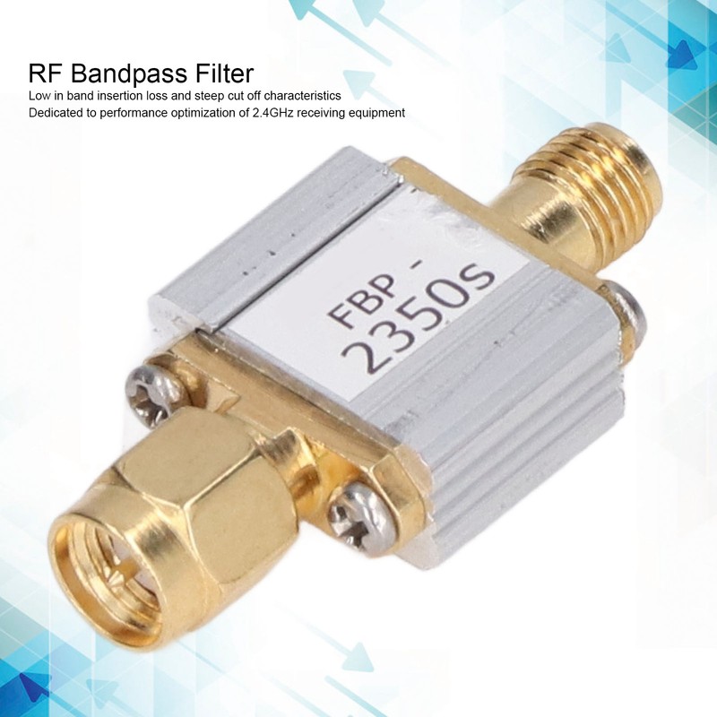SAW Bandpass Filter Module RF Coaxial 2320~2370MHz 50MHz Bandwidth 50Ohms