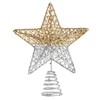 BinaryABC Christmas Tree Topper Star,Glittering Christmas Tree Decoration Ornaments,20cm (Gold