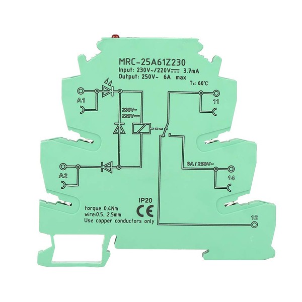 Solid State Relay MRC-25A61Z230 PLC Electromagnetic Contact Interface Relay Module