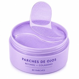 Parches para Ojos con Retinol y Colágeno, para Ojeras, Bolsas y Arrugas, 80 Unidades                                                                  