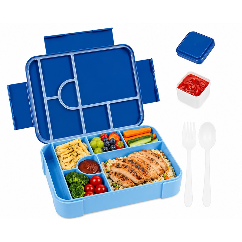45 oz Leakproof Bento Lunch Box for Adults, Microwave Safe
