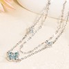 FH.bird August Birthstone Bracelet, Women's, Four Leaf Clover, Lucky Flower,