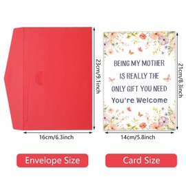 New Mom Gifts for Mothers Day, First Time Mom Birthday Gifts Cards, Mothers Day Gifts, Pregnancy Announcement for Wife from Husband, Baby Shower Card for Mom to Be, Mothers Day Card for Mom Mommy