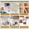Funnacle 20" Kitchen Utensil Rack with 8 Sliding Hooks, 304