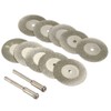 Diamond Cutting Wheel Cut Off Discs Coated Rotary Tools W/Mandrel