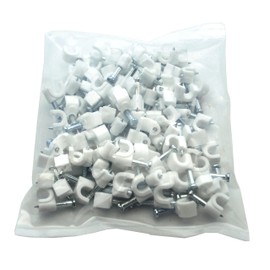 FER 52893 Professional Polyethylene Staple Bag, White, 12 mm