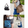 Monoa Women's Shoulder Bag, Handbag, 2-Way, Canvas, Tote Bag, Cross-Body