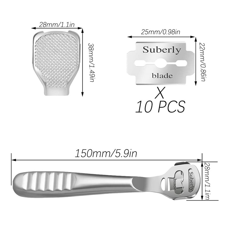 Callus Slicer Set, Foot Care Set, Stainless Steel Callus Remover