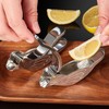 2Pcs Silver Bird Shape Lemon Juicer Stainless Steel Manual Lemon