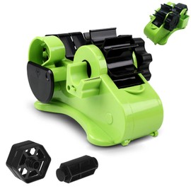 CNQLIS Sublimation Tape Dispenser Multiple Roll Cut Heat Tape Cut Dispenser，Heat Press Thermal Tape Holder Dispenser for Desk with 1 inch and 3 inch Core （Green）