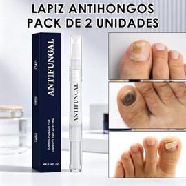 SINYI 2PCS lapiz antihongos,Lapiz Restaurador de Uñas，Producto portátil para el cuidado de las uñas con cabezal de cepillo integrado,Las hidrata y pro