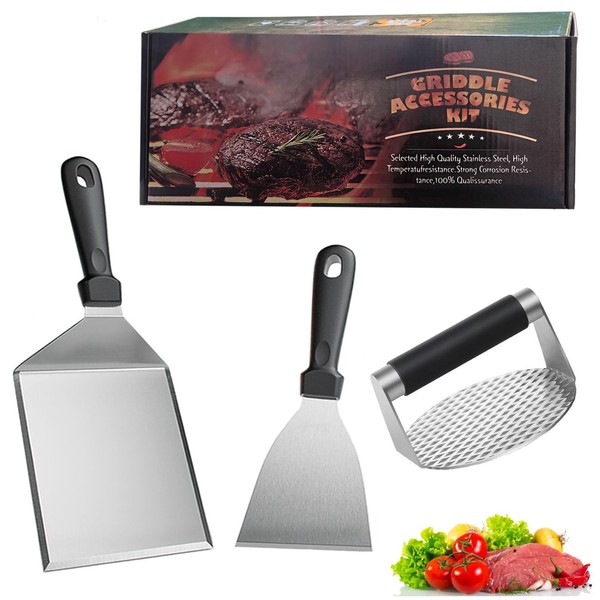 AIKVIGSS Burger Set, Professional Burger Set with Burger Press, Large