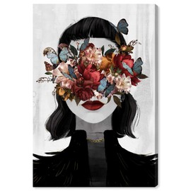 Wynwood Studio Fashion and Glam Wall Art Canvas Prints 'Dutch Love' Portraits Home Décor, 16 in x 24 in, Black, Gray