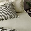 Yard Hebden Mélange Stripe Cotton Fitted Sheet - King -