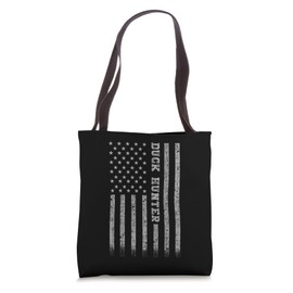 Duck Hunter American Flag Tote Bag