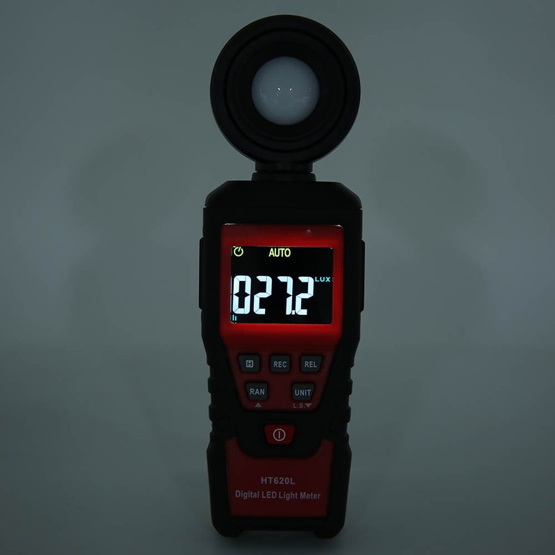 HT620L High Accuracy Portable Digital Light Illuminance Meter Photometer 0‑200000Lx