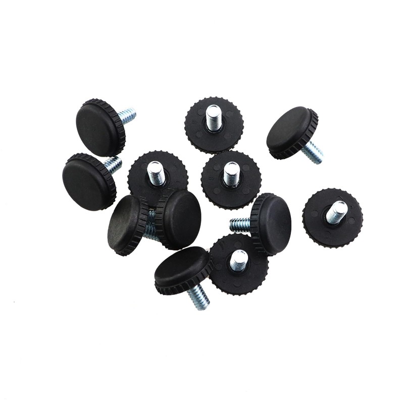 CXMTECH 12PCS 1/4 Inch Threaded Table/Chair Leg Leveler Adjustable Flat