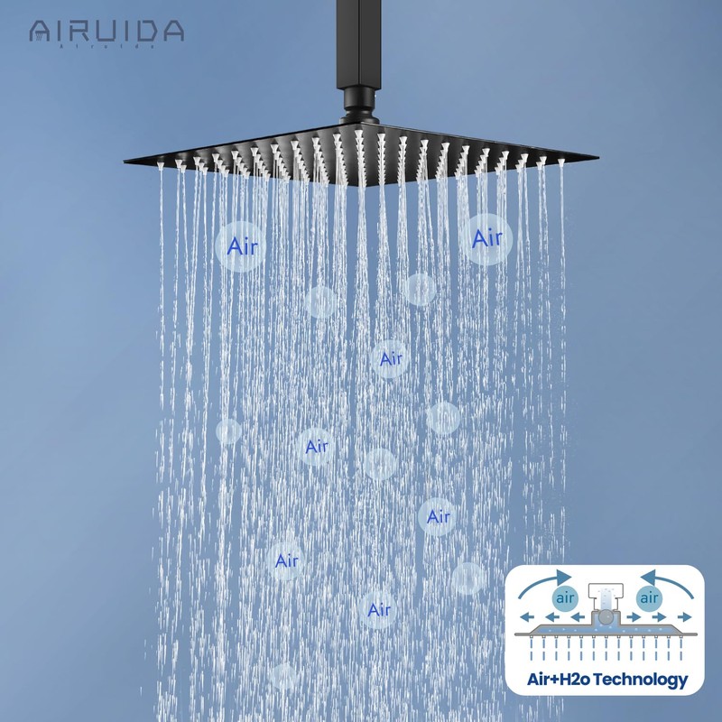 Airuida Shower Faucet Set and Handle Set Single Function Shower