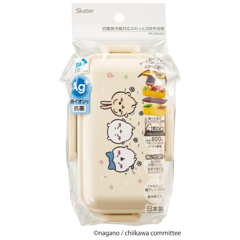 Skater PFLW4AG-A Chiwaa Lunch Box, 20.3 fl oz (600 ml),