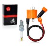 MOTO1988 Ignition Coil & Spark Plug for Yamaha 1989-2004 Warrior