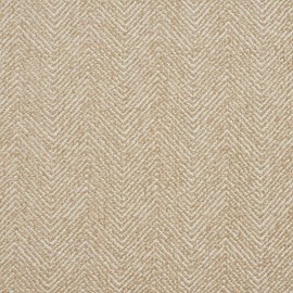 Ivory Herringbone Woven Textured Upholstery Fabric by The Yard - SKU: Henley Natural