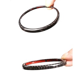 Car Rear Logo Decoration Cover Ring Trim Suitable for A@lfa R@omeo Giulia/Stelvio 2020, Emblem Ring Car Decorative Trim for Alfa Rome Accessories