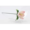 Cosmos Gifts Fine Porcelain Pink Crocus Flower Stem Garden Stake