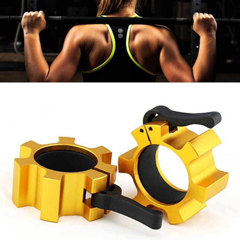 2PCS 50mm Barbell Collar Lock Aluminum Alloy Quick Release Locks