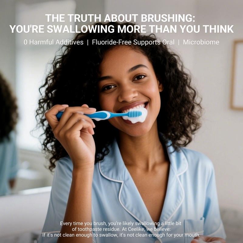 CEELIKE Solid Toothpaste – Fluoride-Free, Eco-Friendly, Portable, Long-Lasting Fresh Breath
