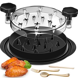 Pro Chicken Shredder ，Chicken Shredder Tool Twist，Meat Shredder Tool Twist with Large Ergonomic Handle for Easy Shredding of Chicken Breast - Visible Meat Shredder Machine with Fork, Spoon, Knife.