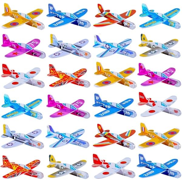 Manmel 50 Pcs Foam Gliders Planes Toys for Kids, Paper