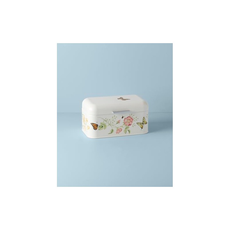 Lenox 892520 Butterfly Meadow Breadbox, 11.25" L x 6.5" W