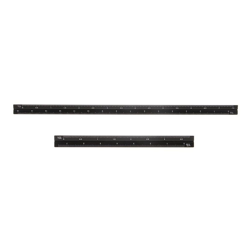 Abbraccia 6 Aluminum Triangular Metric Scale Ruler for Engineer, 15cm