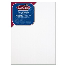 Loxley 14 x 10-inch Traditional 18 mm Depth Ashgate Stretched Artists Canvas, White