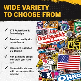 Funny Hard Hat Stickers for Adults, Men & Women - Hard Hat Accessories for Men - Welding Blue Collar Construction Helmet Cool Stickers for Adults - Welding Helmet Construction Tool Box Accessories