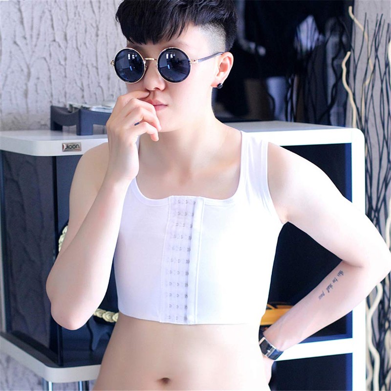 BaronHong Tomboy Trans Lesbianas Gancho medio de algodón para pecho