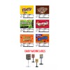 Unbranded (6) CANDY VENDING MACHINE STICKERS LABELS - NUTRITION INFO