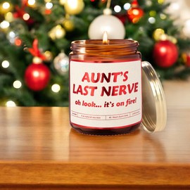 Christmas Gifts for Aunt - Lavender Vanilla Soy Candle | Funny Gift for Aunt's Birthday | Cool Aunts Present Idea for Women | Aunt Birthday Gifts for Women | Aunt Gifts from Niece or Nephew