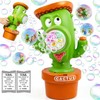 Cactus Bubble Machine for Children, Automatic Cactus Toy Bubble Maker