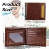 AdiStylinno Slim Bifold Wallet, Soft Leather Multifunctional Men Wallet Fashion