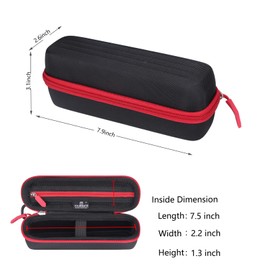 Tourmate Hard Storage Case for Basics by SKIL 4V/Fanttik S1 Capsule/Deluxe 3.7V Cordless Stick Screwdriver,Travel Case for HOTO/WORX/DuroFort/SUFICY/AMAZING FLOWER Brands(Only Case) (Black & Orange)