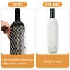 50 Pieces Wine Mesh Protective Sleeves 7.8 Inch Long Mesh