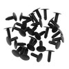 A ABSOPRO Plastic Rivets 5 mm Plastic Black (Set of
