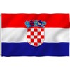 5x3ft Double Sided Croatia National Flag Banner with Two Brass
